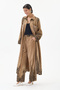 Women's Camel Italian 100% Cotton Velvet Zebra-Print Shirt Dress with Pants Velvet Set, Sizes 38–44