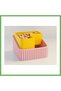 3D-Printed Pistachio Bowl - Dual-Chambered Shell Separator Serving Bowl - Pink and Yellow GEN01