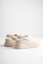 Women's beige suede winter slippers with fur lining, back strap, and 5cm thick sole, tr04mk06b. - 7