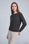 Short-Sleeved Batwing Sleeve Blouse 8750A Black - 2