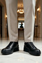 Men's Lace-Up Leather-Look Casual Shoes with Non-Slip Sole and Orthopedic Insole - 4