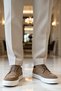 Men's Suede Lace-Up Casual Sneakers with Orthopedic Insoles, Non-Slip Sole, Comfortable, Modern - 2