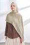 SOLEA JACQUARD ICON PATTERNED SCARF - LINEN GREEN - 2