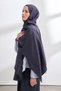 SOLEA JAKAR NORA PATTERNED SCARF - NAVY BLUE - 2