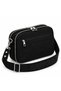 Suede Leather Women's Shoulder Bag and Crossbody Bag with Double Zippers, 16x24 cm - 4