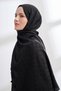 SOLEA JAKAR NORA PATTERNED SCARF - BLACK - 3