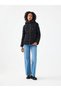Women's Black Slim Fit Hooded Jacket LF2041093 - 2