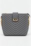 Sidney Women's Quilted Hand and Shoulder Bag—Gray
