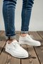 Men's Lace-Up Leather Casual Classic Sneakers with Orthopedic Support and Non-Slip Outsole—Comfortable