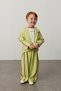 Green Piped Hooded Sweatsuit with Drawstrings - 6