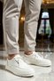 Men's Lace-Up Leather Casual Classic Sneakers with Orthopedic Support and Non-Slip Outsole—Comfortable - 2