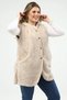 Welsoft Fleece Women's Hooded Vest with Buttoned Pockets - 5