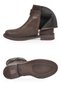 Coffee Emerald Buckle Detail Leather Boots with Fleece-Lined Insulation 636203 - 5