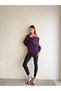 Asymmetrical Cut Boat Neck Ribbed Stylish Sweater - 4