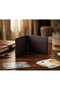 Genuine Leather Men's Wallet & Card Holder with a Clasp or Clip - 3