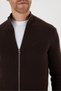 Double-Zip, 100% Cotton Brioche Knit Sweater - 7