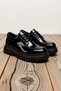Men's Lace-Up Patent Leather Casual Classic Derby Shoes with Thick Soles, Lined, Non-Slip Outsoles, and Comfortable Fit