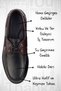 Men's Genuine Leather Loafers, Brown, Lightweight, Orthopedic, Lace-Up, Non-Slip Sole, Everyday, Casual, Office Shoes - 3