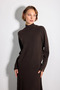 Half-Sleeve Fisherman's Wool Sweater - Brown - 4