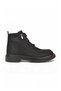 Black Nubuck Lace-Up Zip-Up Genuine Leather Men's Classic Boots 600542