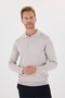 Polo Collar Sweater with Shoulder Detail - 5