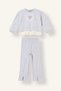 2-Piece Set for Baby Girls with Appliques, Ruffled Design, and Slits I8942A526WN - 3