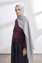 SOLEA JACQUARD ICON PATTERN SCARF - GRAY - 3