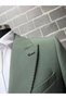 Classics Men's Slim Fit 6-Drop Pointed-Collar Double-Breasted Suit with Pockets and Polka Dots - 3