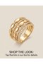 Oval-Set Ring with Detailed Zircon Stones - 2