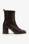 Bristol Brown Leather Women's Heeled Boots
