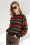 Women's Khaki, Red, and Pastel-Colored Knit Sweater KZK-19001203 - 4