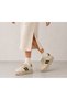 حذاء شتوي من جلد الغزال، نعل سميك، صغير الحجم، مزود بفرو من الداخل، مناسب للمواسم المختلفة. - 3