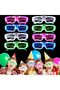 Glow Model 3 Multi-Function Light-Up Party Glasses, Assorted Colors, 12-Pack (5496) - 2