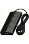 Electrical Power Strip, Extension Cord Plug 10 UK Socket & USB A&C, 2M, 15°