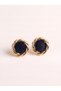 Gold Twisted Round Earrings