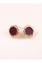 Gold Twisted Round Earrings - 3