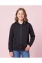 Senior Girls Black Zip-Up Hooded Sweatshirt