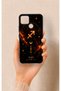 غطاء سيليكون مزخرف بنقشة "يار بورجو" متوافق مع هاتف Realme C25.