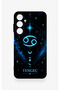 Samsung A55 Compatible Silicone Case with Cancer Zodiac Sign Pattern - 2