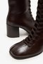 Bristol Brown Leather Women's Heeled Boots - 4