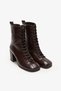 Bristol Brown Leather Women's Heeled Boots - 3