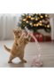 New year's themed cat play fishing rod
