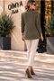 4S WOMEN Women's Double-Breasted Oversized Suede Jacket - 8