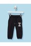Infant Boys Black Teddy Graphic Track Pants