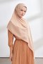 SOLEA JACQUARD NORA PATTERNED SHAWL - BEIGE - 3