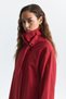 Buckle Detailed Long Trench Coat - 5