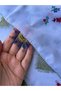 تطريز يدوي بالخيط على شكل مربع مقاس 100x100 سم - 3