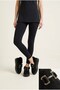 Maran Women's Boots with Fur-Lined Design and Buckles, Black Suede - 2