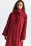 Buckle Detailed Long Trench Coat - 4