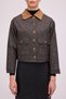 SHORT DENIM JACKET WITH VELVET TRIM - 3